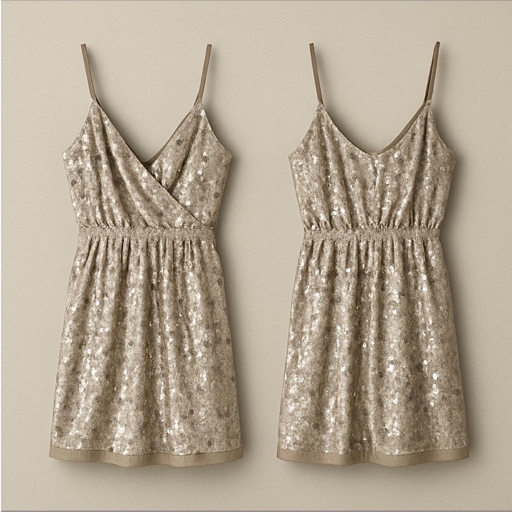 Express Sequin Cocktail Dress – Champagne Taupe – Size Small – NWT $128